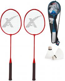 Badmintonový set 2 pálky 65cm + 2 plastové košíčky v pouzdrře 2 barvy