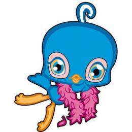 Dekorace Littlest Pet Shop PT��EK (p�nov� samolep�c� na st�nu, sklo, n�bytek apo